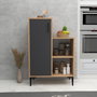 Hanah Home Armario Multiusos Reysary Pino Atlántico y Antracita